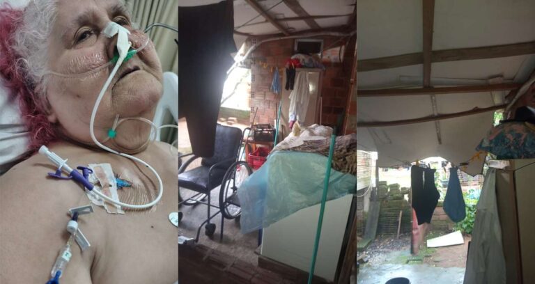 Idosa é internada, passa 10 dias em Hospital e ao voltar para casa encontra cenário de destruição