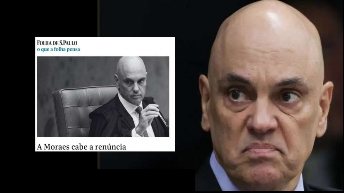 Folha solta a mão de Xandão: A Moraes cabe a renúncia