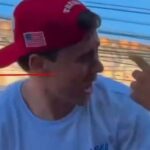 No meio de multidão, Nikolas é atingido por ataque covarde de esquerdista (veja o vídeo)